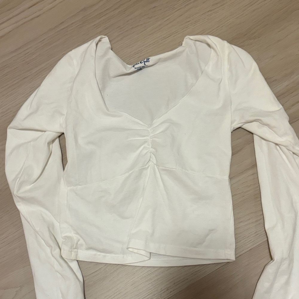 Cropped White long sleeve